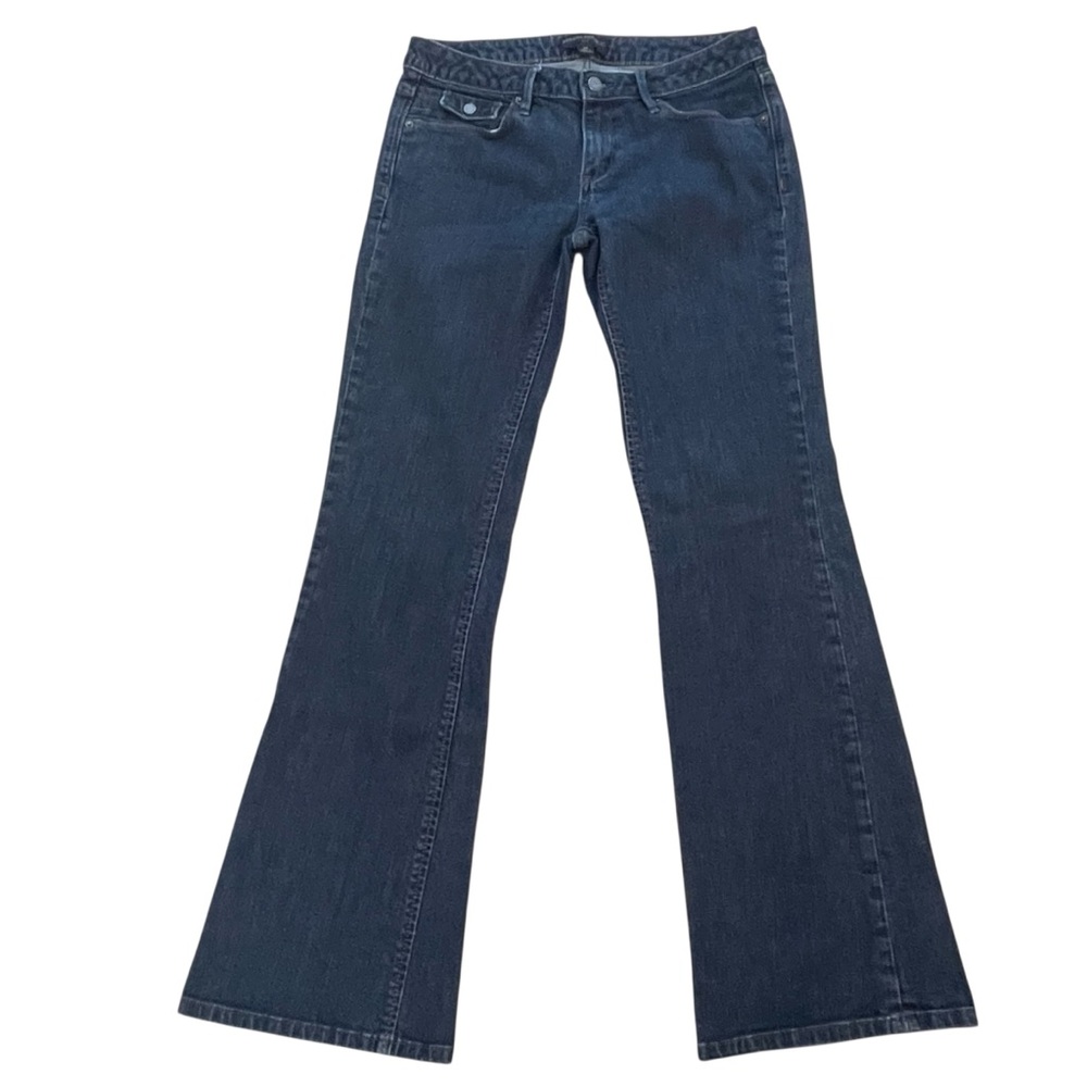 Flare Leg Low Rise Dark Wash Jean Denim Early 2000s Size 6R